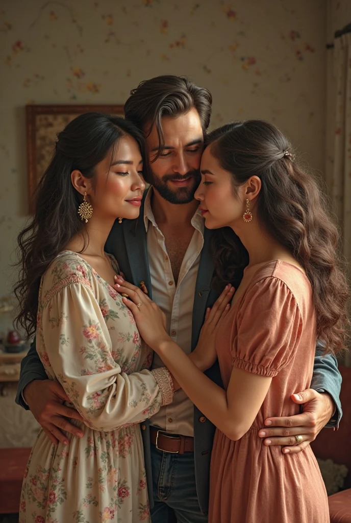 A man has a wife of three 