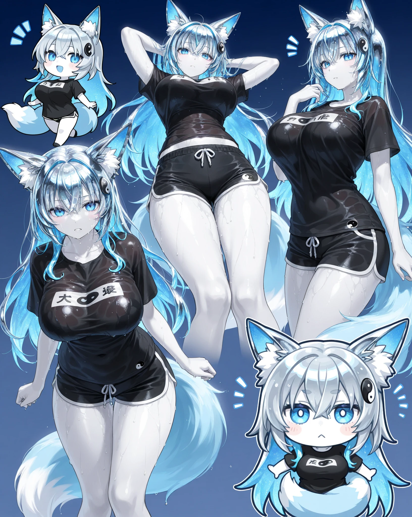 Evil★Twin Lil-la, 1 girl,,smile,beauty,((Holographic)),(masterpiece:1.2, Highest quality),(Colored Background) (Beautiful attention to detail: 1.2), (Highly detailed CG Unity 8K wallpapers, masterpiece, Highest quality, Very detailed, Best Shadow), (Detailed Background), White jacket,arms(woman,Carrying a walking stick),alone ,Blonde,Purple eyes,One girl, sketch (Character design sheet, same characters, whole body, Three-View, front, ~ ~ side, return), alone,