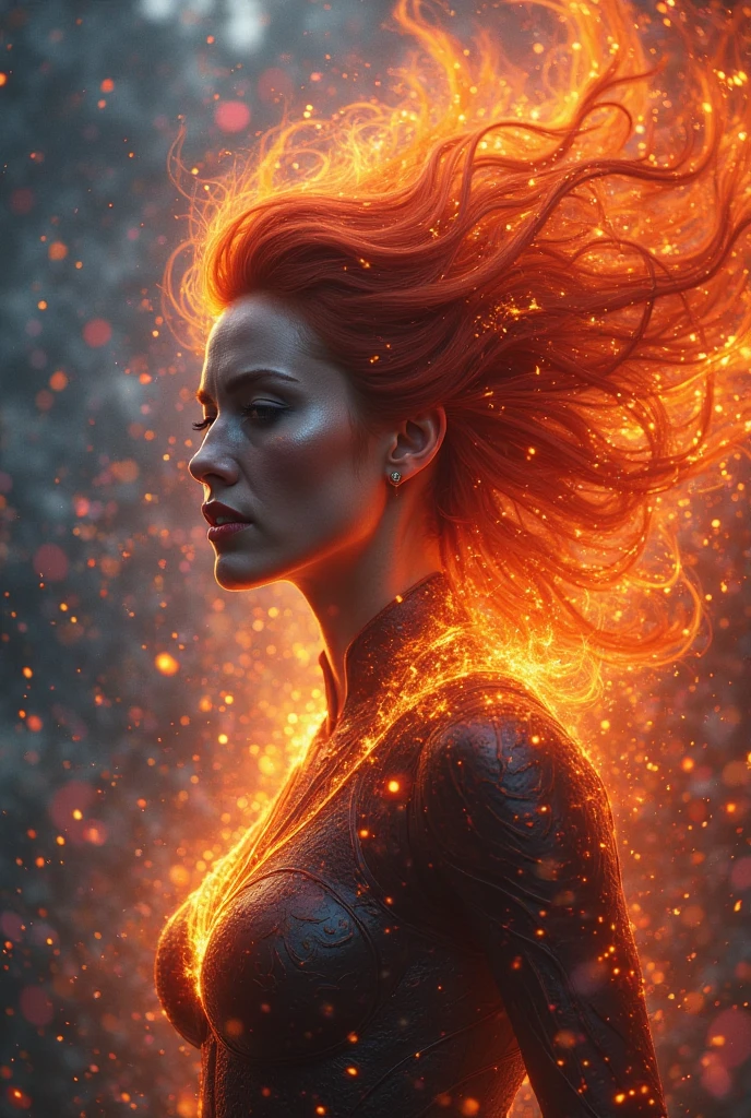 Create a cover photo for twitter animated and with the context Dark Phoenix