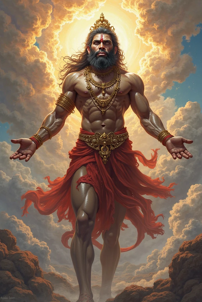God father of angry Jesus who crushes with his foot the multi-colored LGBT flag