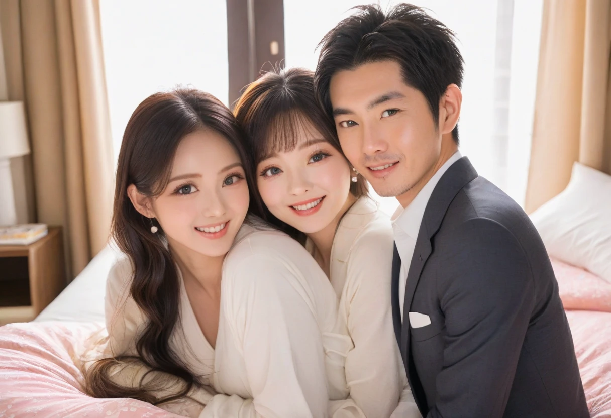 (A super cute Korean high school girl in a wedding dress snuggles up to her husband for a family photo:1.2)(A carefree smile:1.1)(Beautiful Sweat:1.1)(16K, RAW Photos, Highest quality, masterpiece: 1.2),(Shiny black hair) Super detailed, Super Resolution, (Genuine, Genuine photos: 1.37), Portraiture, High-resolution RAW color photos, Professional photos, Very detailed, 8k wallpaper, Very detailed CG Unity 8k wallpaper, Very detailed beautiful girls, Very detailed faces, ((whole body)), beautiful woman, Huge breasts,(huge boobs:1.1) (Big Boobs:1.1),high school girl, Korean Girls,(K-POP Female Idols), (Idol-class beauty)(Beautiful high school girl:1.1)(church)(1)(Wedding dress:1.1),(Family group photo)(Wedding family waiting room)