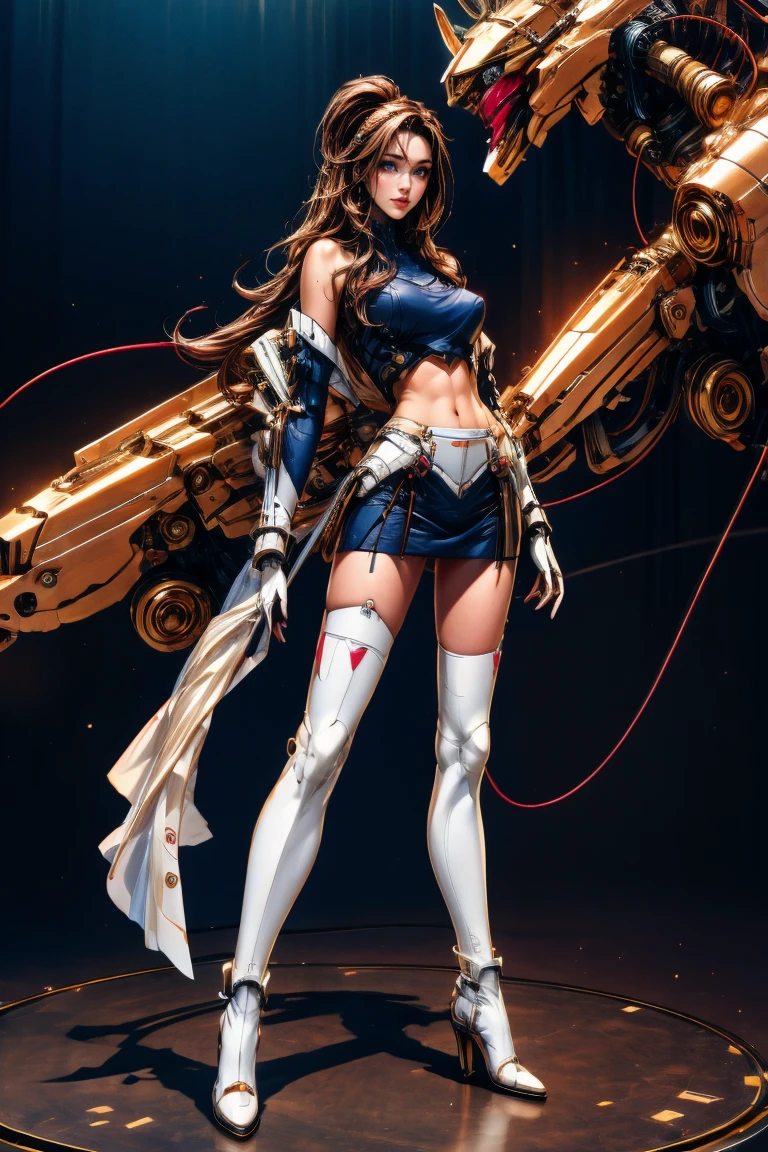 (A female centaur:1.5),She is both(Female: Centaur, half human, half horse, half horse, half horse:1.5),It is also a female Yingzhao。She blends both images,The first is:((The head of the horse/neck/Shoulder these parts,Replaced with a beautiful female human upper body):9.9),'s(Female, half-centaur, half-human, half-horse, half-human:1.5),The second is:((The head of the horse/neck/lower back/hason/gluteal/Shijo Thigh Female Embodiment):9.9),'s(Seamless chimera of a female half-horse with a beauty:9.9),(It's like a chimera of a female human and a half-horse costume:9.9),This chimerism is based on a strong future(Technologie:1.5)above。The ultra-wide-angle lens captures the image of her beautiful and ethereal wings on the ionosphere launching a super-high-speed charge and leaping。Her front half is distinctly feminine,Tall sexy body,possessed(K cup giant coconut tit chest:9.9),Has(Narrowed small brute waist 5.5)、Butterfly cross、(Long legs:9.9),The embedded interface of the bent female metamorphosis part of the back half of the body is at the hip position of the front half of the body。(The horse-shaped, half-horse torso form of her back body is completely female humanization9.9)。Translucent fluid flowing from the(Narrowed sternum 5.5)The upper end begins to embed the chest cavity of a woman in the shape of a bent dog style at the back of the beautiful woman's body/lower back/Ventral transverse。Then there are the sexy beauty's upright hips,(Her entire body has been completely female and replaced by a female body:9.9),Including the half-horse part。Mechanized armor covers the legs with knee-shaped anti-joints and feet,And these parts are highly anthropomorphic,This makes her legs graceful and slender,Her four horse legs exploded in length proportions and was slender and toned,Under the legs are skinny white feet dressed in Skyscraper Heels,Use Midjourney's advanced stroke tools and color palettes, as well as texture packs, model packs, and texture tools,Concentration,Include
