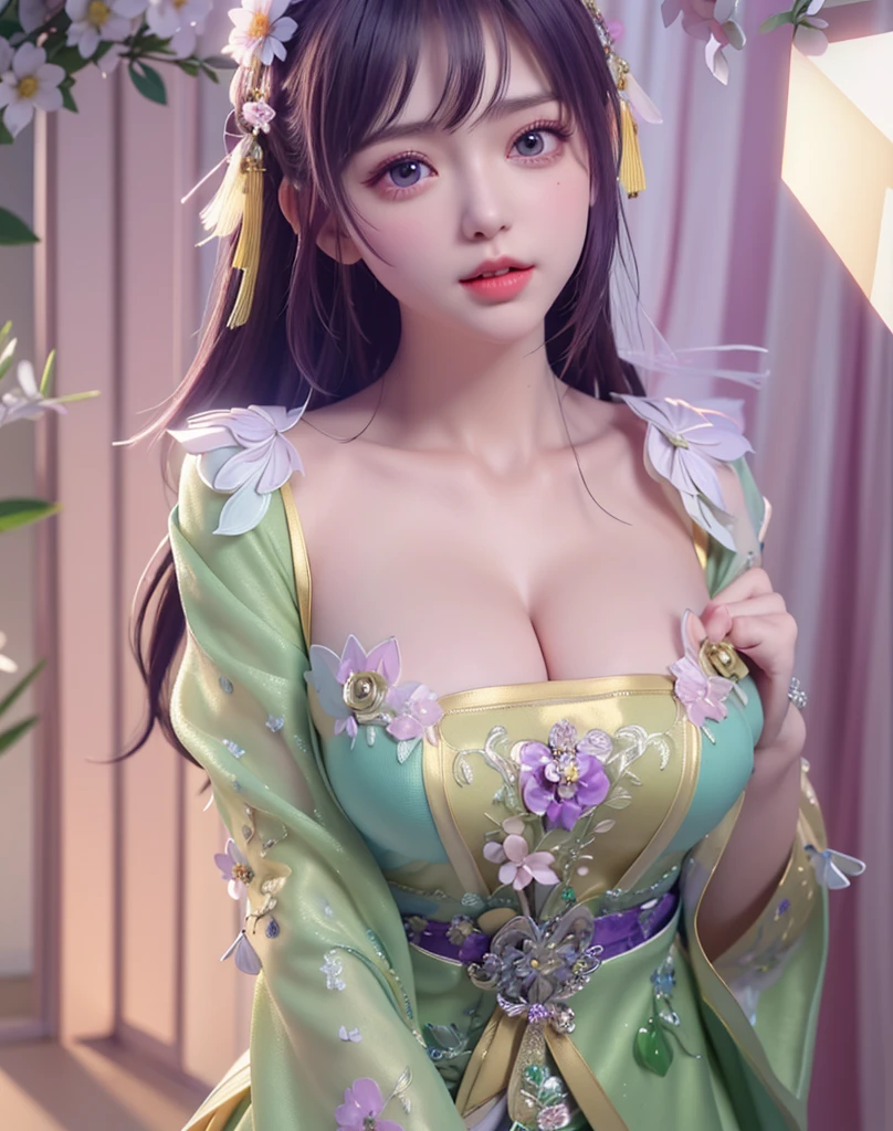( very close view ) Front view , See-through (((in the villa)))(cover 1&#39;one on the chest&#39;hand ,topless)，head flower decoration, petals dance in the sky ，pouting a little，The back exposes the buttocks，The pervert is exposed，naked woman，raise your butt，handと足を別々to make，(Turkish colorful chandelier),(turkish moroccan color mosaic chandelier)，Adult Princess Tiara

（（masterpiece））,（realistic：1.2）,highest quality,expensive、expensive品質,absurd,rich and colorful,wonderful art,highest quality, Super detailed,beautiful details， reflex hair,good lighting, ray tracing， written boundary depth,Super detailed,enlightenment,wonderful,small details,very detailed， （（Super detailed））， （beautiful meticulous girl）， Beautiful detail shine， intricate details， High resolution， very sophisticated and beautiful,beautiful and detailed eyes， HDR， round eyes, detailed facial features,（round pupil：1.4） （enlightenment）,（beautiful and delicate eyes）（highly detailed face））， written boundary depth,（attractive face）（邪悪なsmile：1.3）， parted lips， （looking at the viewer：1.1） closeup cleavage， wide wide shot， side body， photore， obscene pose ， moody light， Sistine Phil Beldev, smile，（（（masterpiece，highest quality，High resolution）））），High definition 8K，beautiful girl with big breast body，（hyper hd，Super detailed，high detail，expensiveリアルさ，超realisticな，photorealism）,（1 girl：1.5）,（realistic black hair），short curly hair，bob cuts hair，（dynamic posture），towards the camera,浅いsmile,open lips，light blue eyes，average ，
（beautiful and detailed face，beautiful and delicate eyes），sweaty legs,bright,（sunlight，sunlight）,（beautiful butt 0.5），

cleavage, handだけで胸を覆う，hip naked，earrings，pink sexy thread,（black sexy lingerie、black openwork underwear、transparent embroidery tulle underwear set）lace pantyhose、レースのhand袋、wedding headscarf、pearl necklace,（topless）very small panties[両handを頭の後ろに置きます ]Only the genitals are covered,mole under eye, ((gray blue hair，head bands，head band))，necklace with sparkling crystals，- from the wooden floor