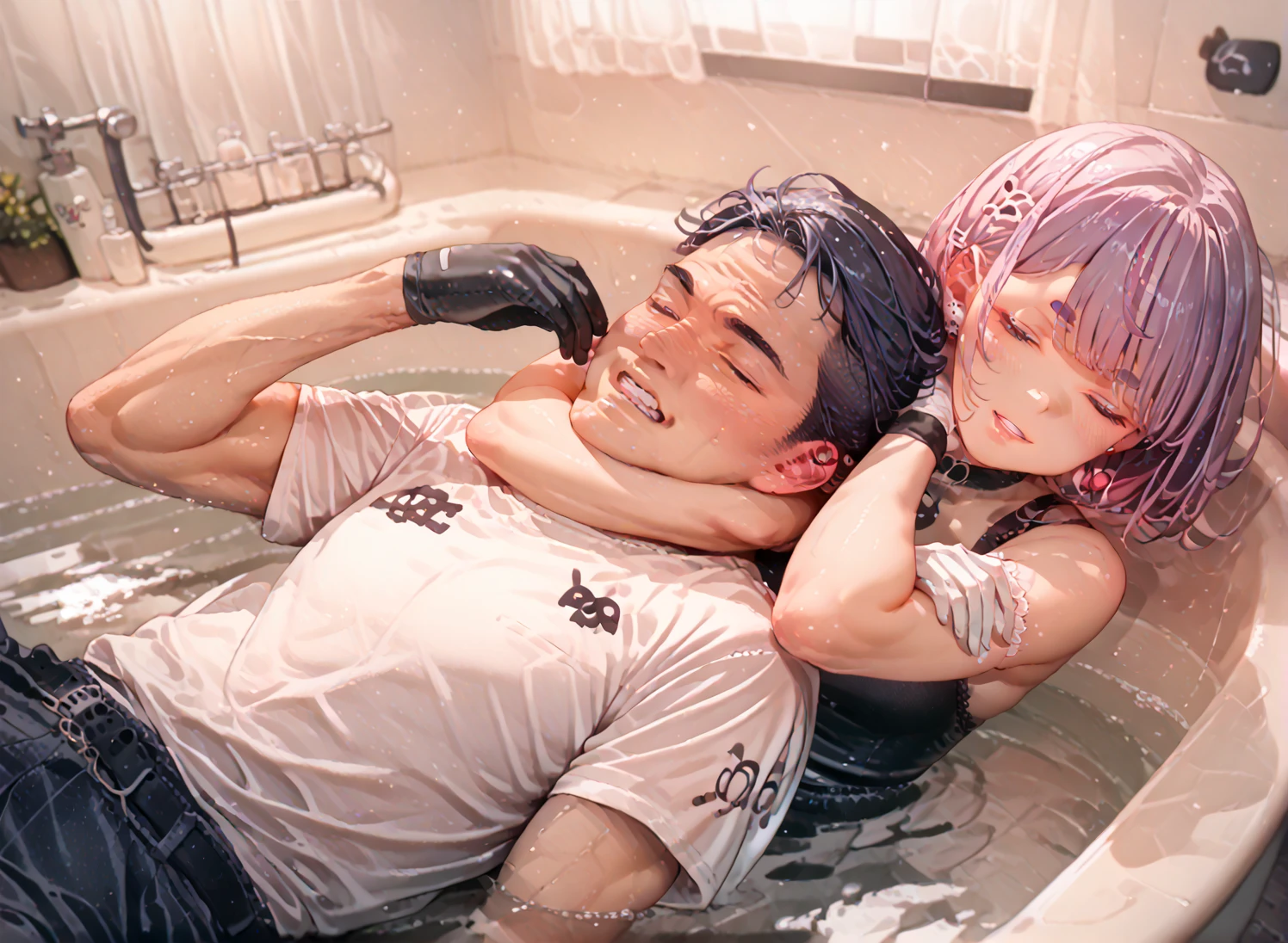 The deceased woman had an inconspicuous wound on the head bleeding from the bathtub。He was wrapped in a bath towel and had marks on his hands and wrists。