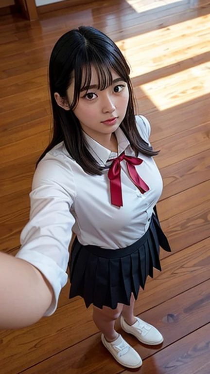 8K, RAW Portrait (Japanese women),masterpiece、Photorealistic:1.3、Realistic, Ultra-high resolution, Highest quality, Real Life Photos ,( in the evening :1.1),
((((1 Girl:1.5)))), (((girls showing off their panties In the room)))、(Cute face:1.3)、日本の1 Girl,((1 Japanese high school girl))、((1 real high school girl))、((Japanese High School Uniform:1.6))、 blonde,Slender body,、In the room、
big, beautiful, beautiful目, Black Hair,(Written boundary depth:1.3)、 ((Dark brown eyes:1.2))、(Realistic skin texture:1.3)、(Immersive atmosphere:0.8、Chiaroscuro:1.2) 、(View Audience:1.3)、((Embarrassing))、((Red cheeks:1.3))、((From belowの天井:1.2))、(smile:1.2)、((She's wearing very small pink panties))、((Panty shot))、((A woman rolling up her skirt))、((From below:1.15))、((Crotch close-up:1.42))、((Panty shot))、((Spread your legs out to the side:1.4))