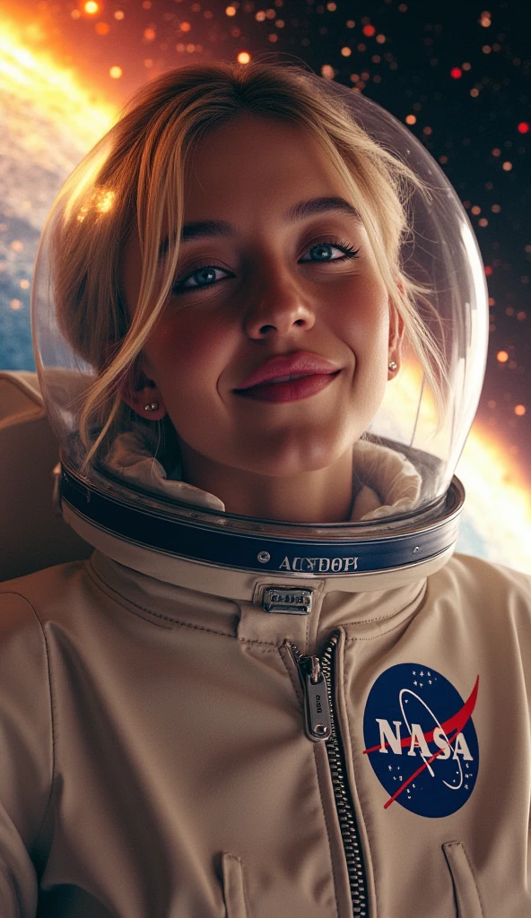 photo of jnfrlwrc woman as an astronaut, <lora:JenniferLawrence:1>