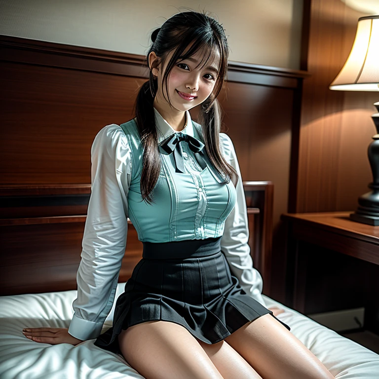 A 20-year-old woman with a cute idol-like face.。Gentle and cute。Please smile kindly。Her job is a nurse、Nurse uniform　Cleavage　mini skirt　Panty shot in the hospital room　Panty shot in the hospital room　I can see your pants　I can see her panties　RAW Photos　Genuine　Real Stick Photo　Natural light　Ultra-high resolution　life　No copyright notice