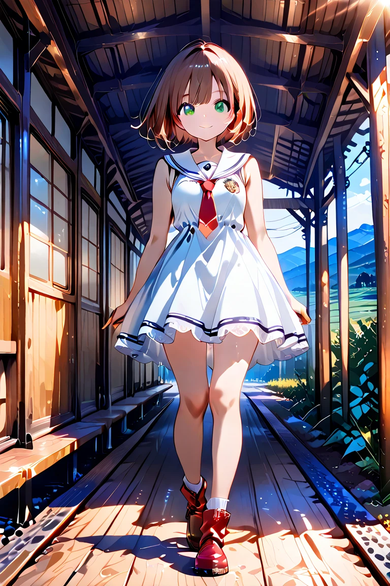 MANY CHILDREN, children playing in a beautiful park, sunset, surrounded by flowers, spring. Red Cross, high resolution, ultra-sharp, 8k, Masterpiece、White panties are visible.、