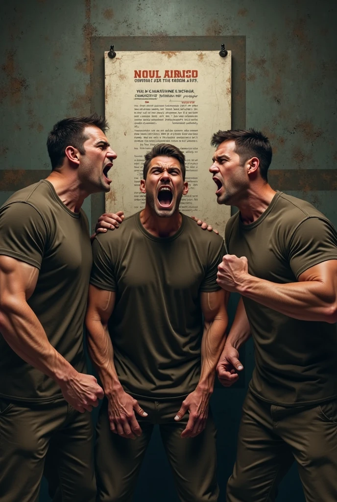 Generate a picture with fonts quoting “They Not Like Us” with dark gym vibe (image size: 320x320 px)