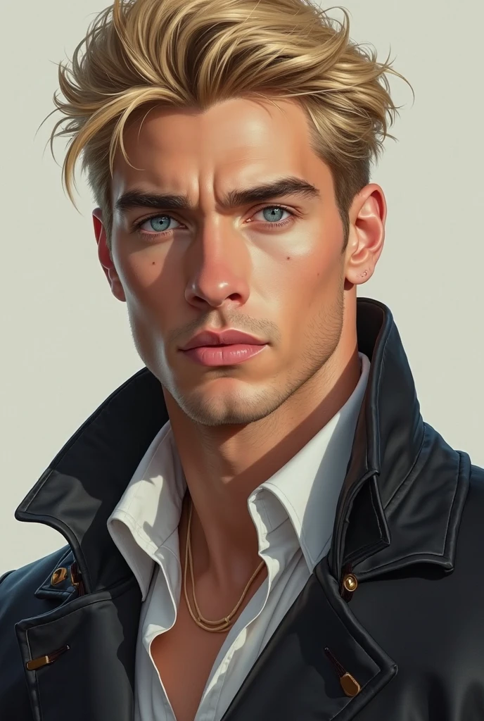 Create a very handsome blond man
