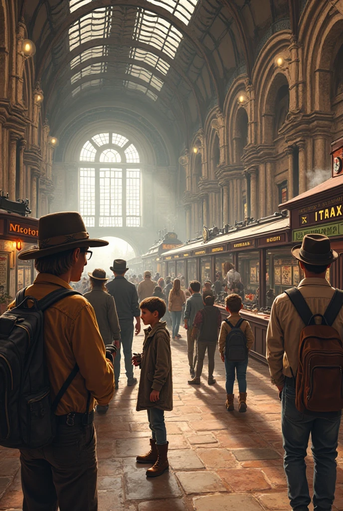 People who experience train routes and learn about train station history