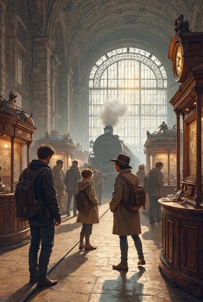 People who experience train routes and learn about train station history