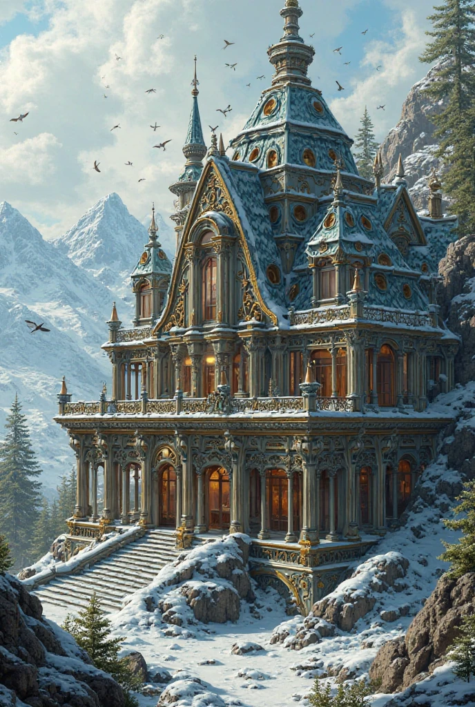 a 300m$ bug mansion and a little clasic and modern combined in alaska