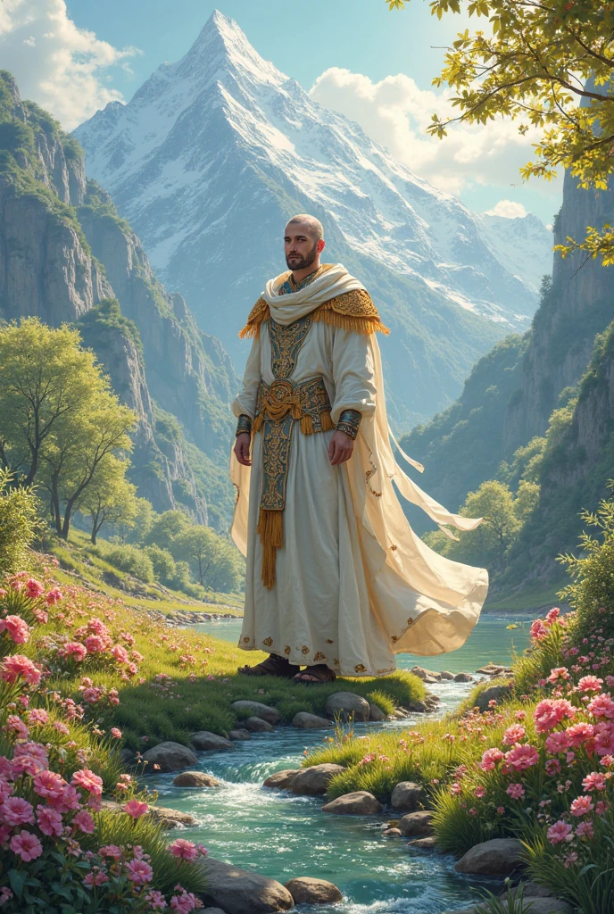 The legendary spring has come an epic background 