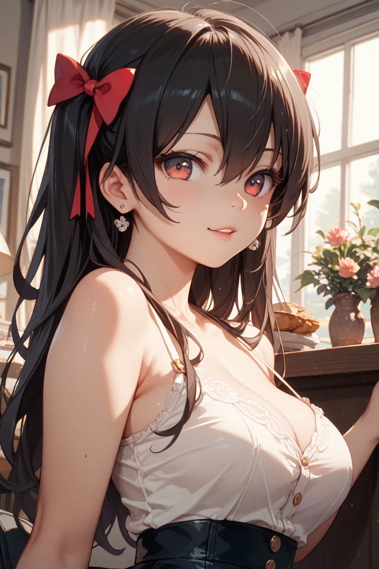Reimu Hakurei, Brown Hair, bow, hair bow, Hair Tube, Long Hair, red bow, Side Lock,Bed、((Close ~ eyes))、Kissing gesture、pouting、Poke out your lips、
Blake Ascot, (((Cute white bra、Cute white panties)))、Cleavage、Sexy pose、On the bed、On all fours、Butt Lift、Low Angle、Low position、Looking down at the camera、look up、
BREAK Watch Viewers,blush、Surprise face、
Outdoor rest, shrine,Cowboy Shot,Smile Break (masterpiece:1.2), Highest quality, High resolution, unity 8k wallpaper, (figure:0.8), (Beautiful attention to detail), Highly detailed face, Perfect lighting, Highly detailed CG, (Perfect hands, Perfect Anatomy),Dynamic pose,