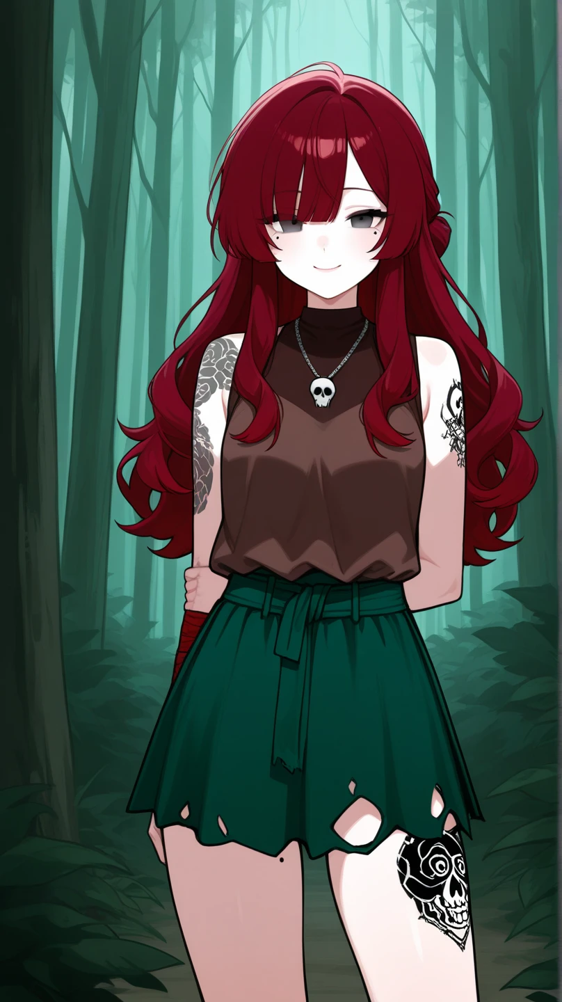 long messy magenta hair, messy long hair, magenta hair, waist length hair, hourglass body, average tits, perfectly round breasts, ultra detailed,
score_9. score_8_up. score_7_up,
1 girl, shiny skin, steaming body, sweating,
red jacket, black tank top, unzipped, open jacket, blue jeans, outdoors, cutting wood, axe, woods, chopped log pile, standing, view from front, motion