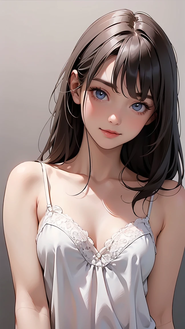(table top, digital art, digital illustration, 4k, 8k, Super detailed, beautiful images, clear image, realistic, RAW photo, perfect face, perfect lines, perfect eyes, soft lighting) woman1名, (long black hair,straight hair,bullish look,beautiful woman,woman、Make up well,23歳woman,small breasts:1.3),スーツ姿のハンサムなhuman性2人, (human,human性はスーツ姿,muscular,solid shoulder width, humanの,boyish hairstyle,English gentleman'Style,クールな表情の30代human性,明るい笑顔の28歳human性:1.2),光あふれるbedルーム、bed、lace nightgowns、kissをしている、kiss、couple、couplekiss、romance、sex、wet genitals、overflowing、Full body painting,(一人の女の子と一人のhuman,have :1.5),(human, humanの,woman器をこする :1.2),blush、gasping face、embarrassing、boredom、begging、unfortunate、greedy expression,wet genitals、 Sen、Please open your thighs wide.、Cowgirl、exposed chest、wet shirt、Roll up the hem of your nightgown、