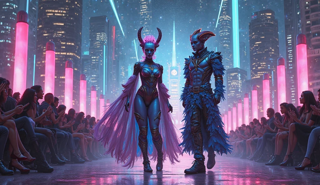 “Lira and Luke: Intergalactic Fashion & Chaos — How an Alien Makeover Conquered Earth!“