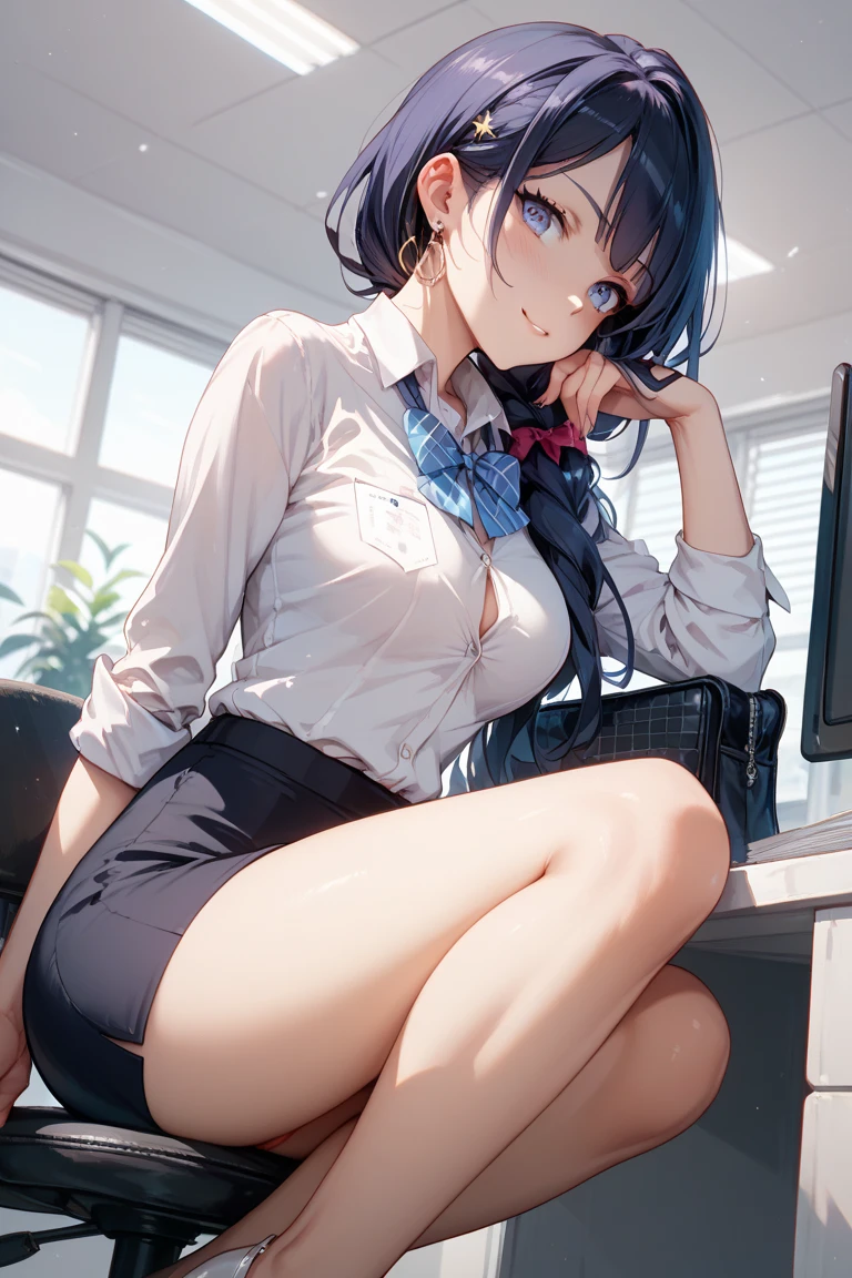 1 Girl, alone, nakano ichika, Pink Short Hair, (naked:1.3), (White apron), big breasts, Cleavage, Thighs, Cafe Background, (Blushing:1.2), smile、(masterpiece, best quality), nsfw, 1girl, sitting on school chair, pussy, (skirt lift:1.3),
heavy breathing, steam, smile, open mouth, sweat, frown,
BREAK 5 yo, (loli:1.5), black hair, (high ponytail, medium ponytail, curly hair), (aqua scrunchie:1.3), aqua eyes, (tareme:1.5), (huge breasts:1.1), hanging breasts,
BREAK ((school uniform, serafuku):1.0), (white shirt, white sleeves, short sleeves:1.2), (navy sailor collar), (aqua neckerchief:1.2), sleeve lines, bare arms,
BREAK (navy skirt), (white socks:1.2), loafers,
BREAK classroom,
headback