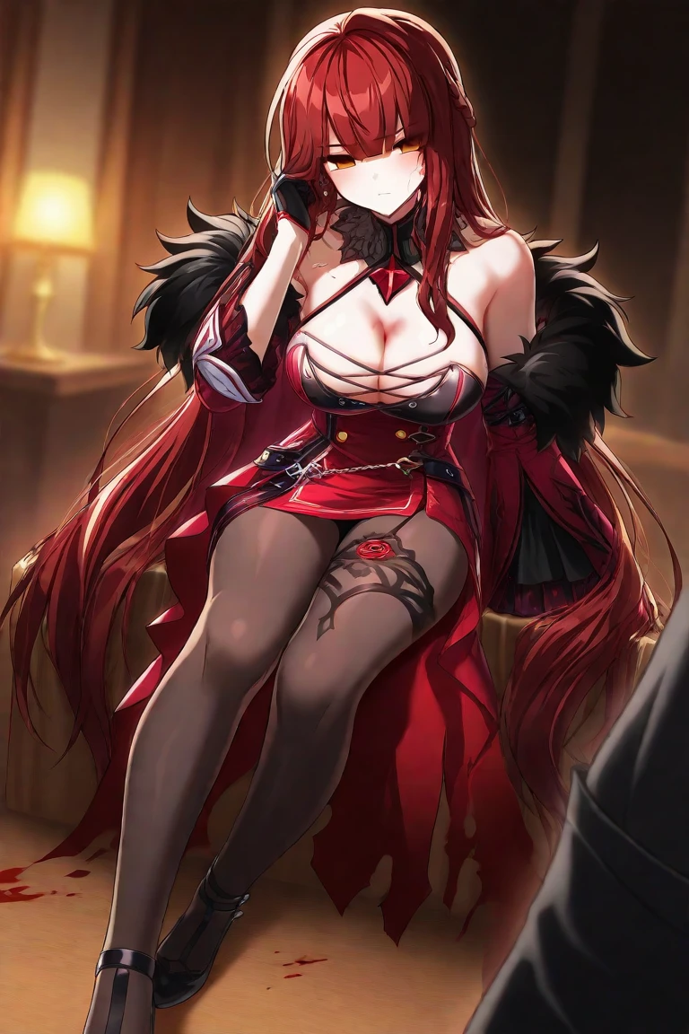 Detailed face,Detailed eyes,Blue Archive of Game Works, Rikuhachima Al,(((footjob,Viewers from below))),nsfw,Detailed nipples,Modest chest,