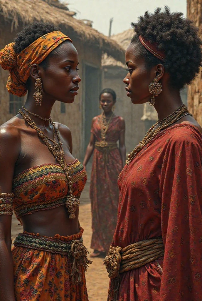 Zara and Fama : Omar's African co-wives, fertile and jealous of Amina's beauty and kindness. They gang up against her, constantly belittling her.