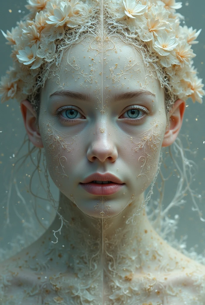 Half face change picture beautiful 