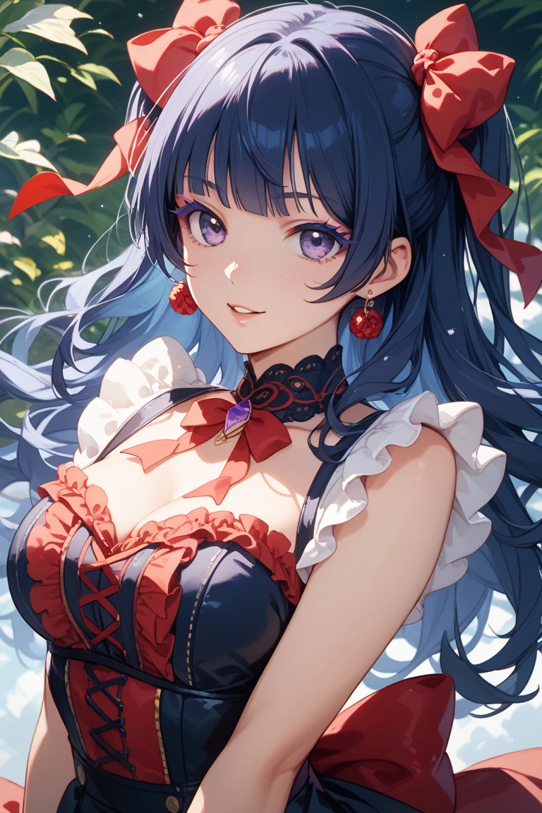 (masterpiece, Highest quality:1.2), (Ultra detailed face), (Very beautiful face), whole body, alone, Tall Boy, be patient, Male Focus, One boy, smile, View your viewers, Gray Hair, Red eyes, Clear eyes, Beautiful Eyes, Beautiful attention to detail, Long eyelashes, Black T-shirt, Short sleeve, Black trousers, Beautiful blue sky, Summer sky, Dynamic Angle Information