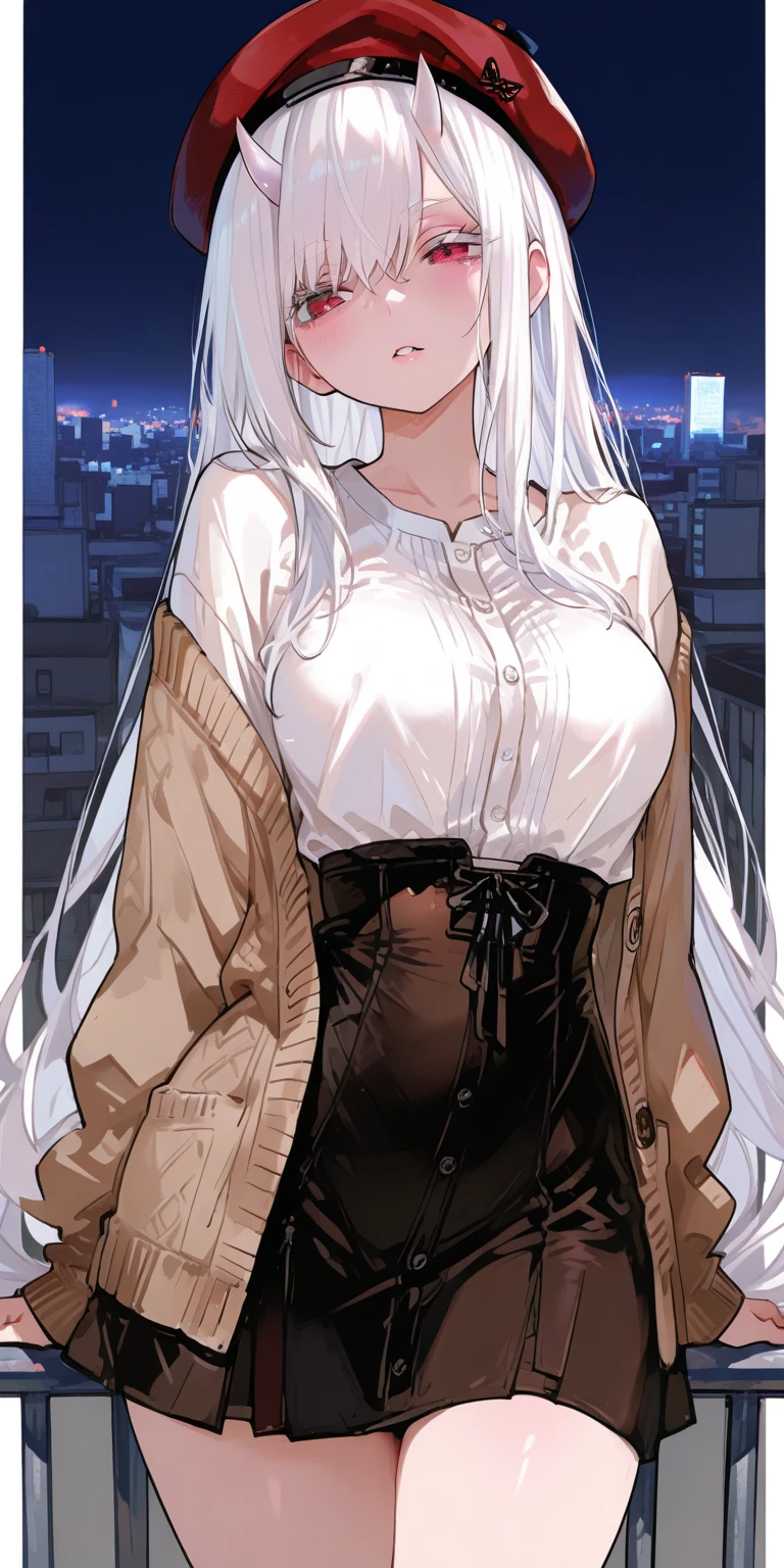 (ultra high resolution:1.6), (masterpiece), (best quality:1.6), realistic, (1 girl), (Im Sol:1.1), (gray hair), long hair, best quality, (erotic face:1.2), (night time), (luxury room with glass window walls:1.2), (night view of shibuya from tall hotel:1.4), facing the camera, (standing in a sexy pose), (embarrassed:1.6), solo, im sol \(seka\), water dropping down from pussy, wearing jeans, extremely tight white t-shirt