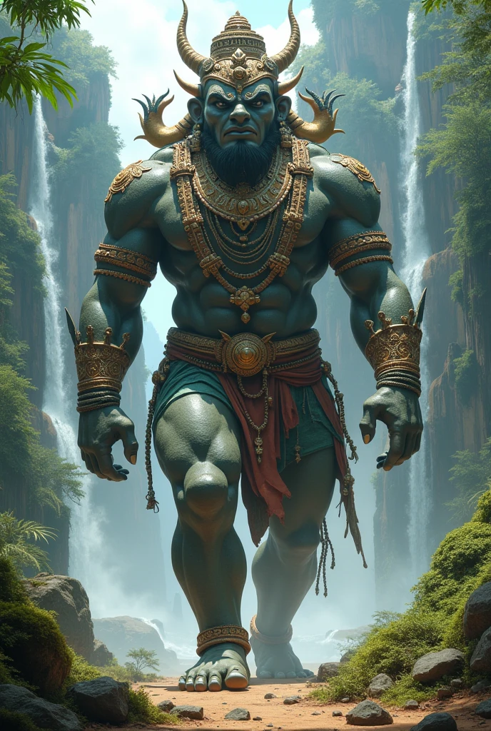A green giant with a Thai-style appearance