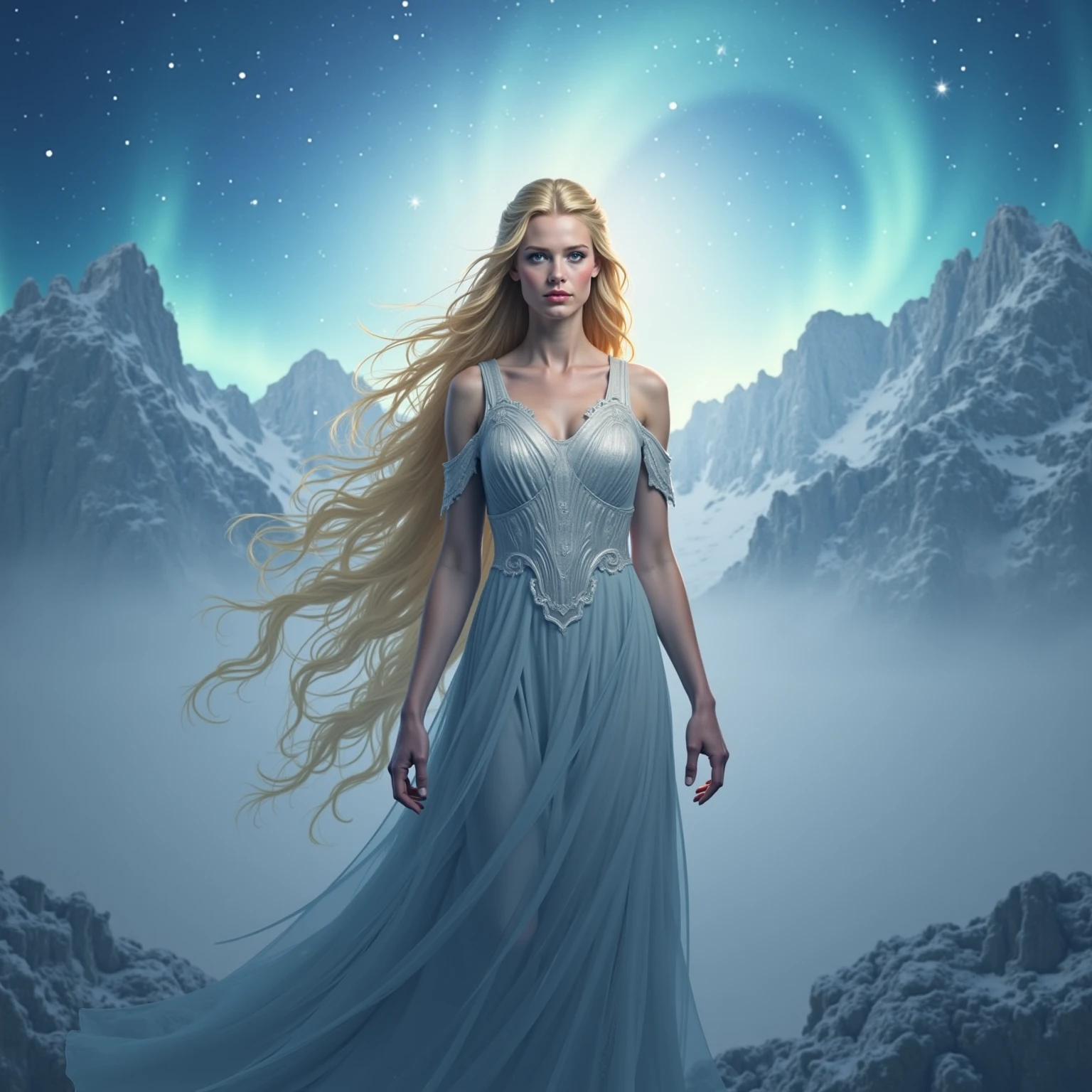 A picture of the Norse goddess Frigg 