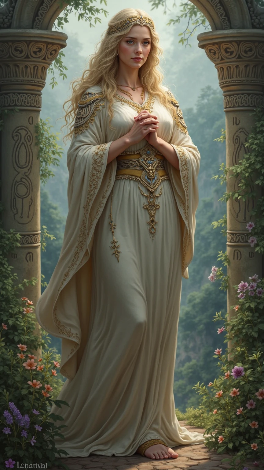 An image of the Norse goddess Eir 