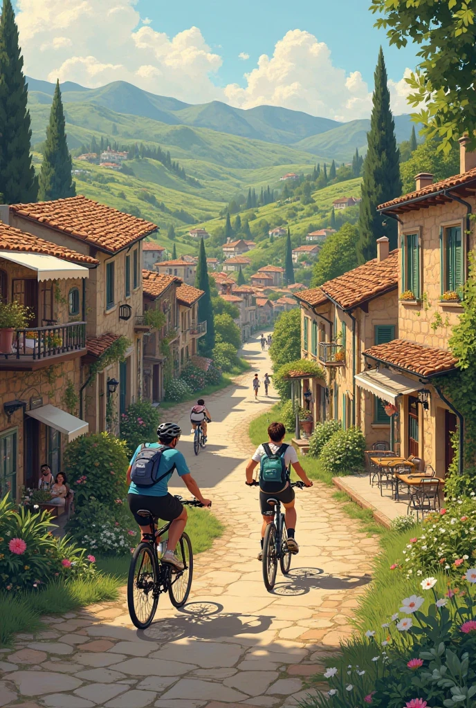 Slow tourism with bikes, The South with its villages is the most welcoming area in Europe