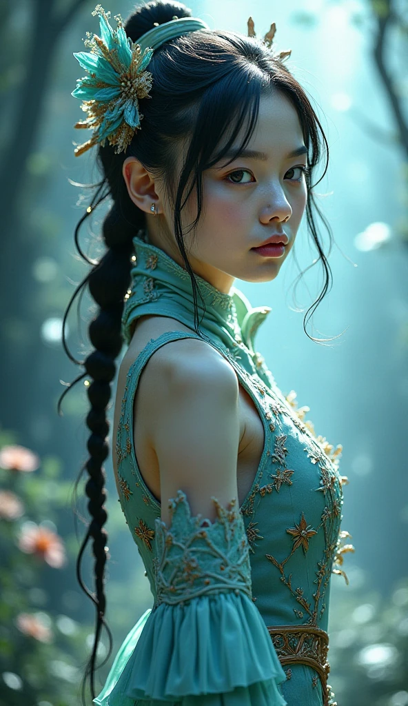 Make a cosplay  a girl