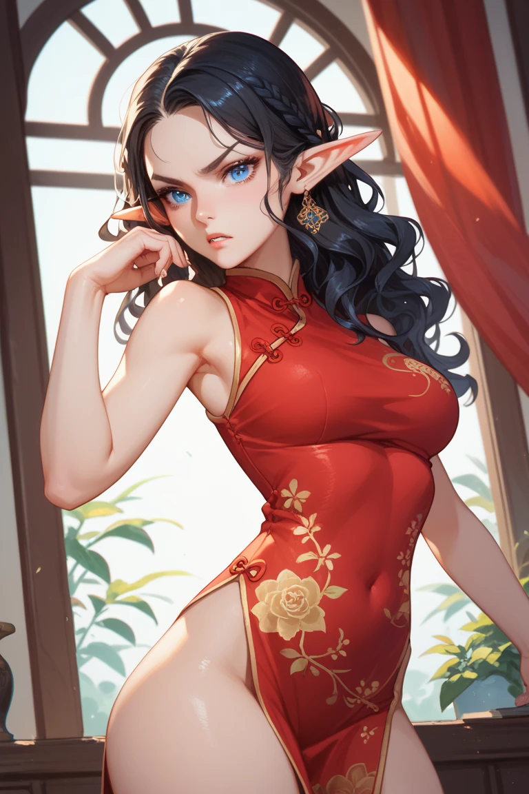 1 heroine, 1 beautiful princess, in the darkness nigth: 1.6), Surreal female portraits by David Hockney and Alphonse Mucha, Fantasyart, korean-doll, photo-realism, 动态照明, art stations, poster for, Volumetriclighting, Very detailed faces, 8K Ultra, full bodyesbian, won, in the darkness nigth, deep shading, low tune, Denim lenses, (red phoenix dress: 1.4), long whitr hair, brunette color hair, Broken, luxurious palace, Royal style, Princess Crown, big round black eyes, Royal style, The most beautiful face, Large, regular breasts, hyper realisitc,