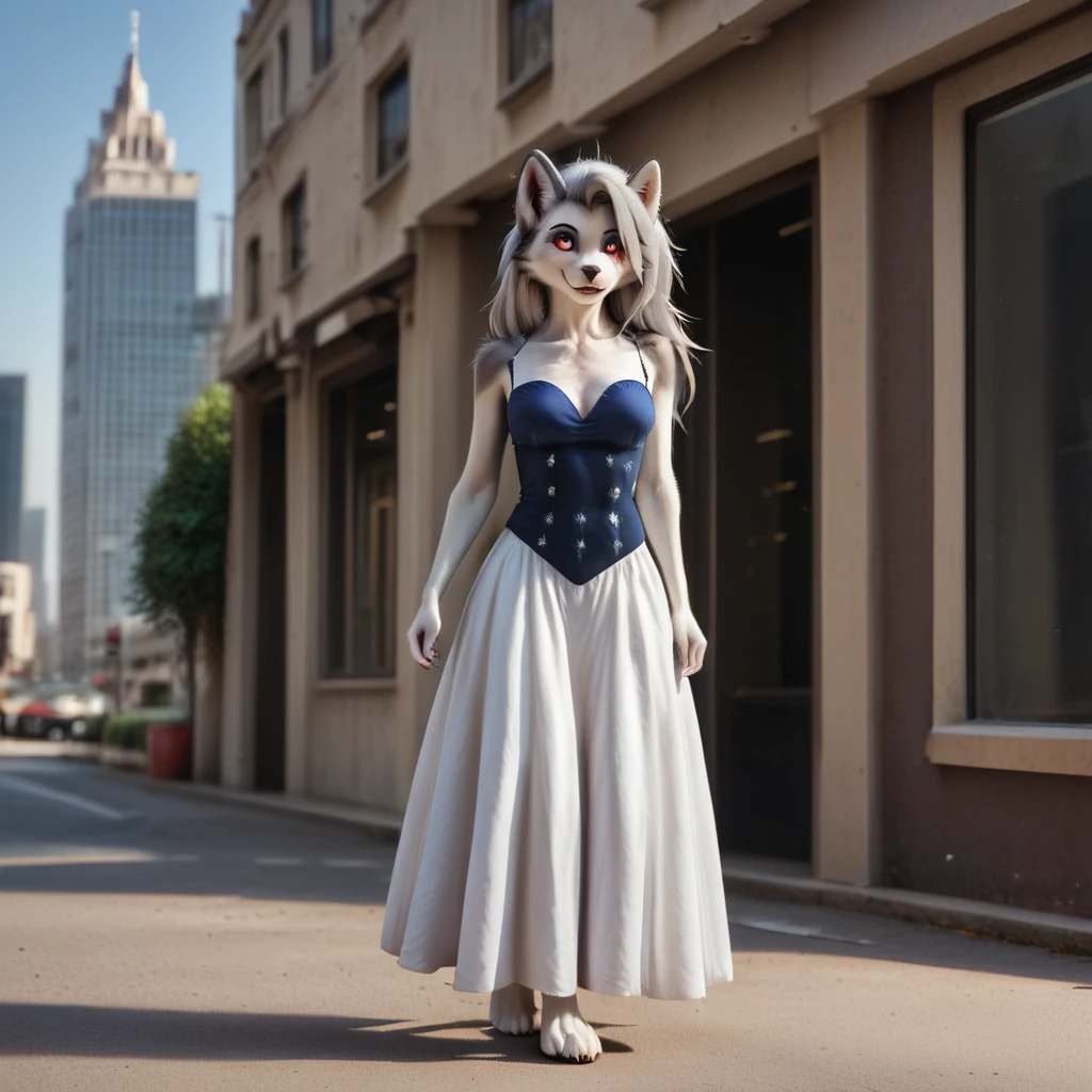 (Highest Quality,UHD,8k resolution,ultra highres,best quality,masterpiece, Amazing Details:1.35),sharp details,((unparalleled realism)), E671, lens 35mm 1/60 f/1.2 ISO100,dslr,high quality, professional full-length photoportrait,(perfect focus:1.1),perfect lighting,detailed shading,(full sharp:1.2),((photorealistic:1.1) (RAW Photo:1.2)),subsurface scattering,melancholic,sexy look,((beautiful Kemono|Anthro Papillon adult female)),symmetrical,(cute,slim), fluffy lycantrope, attractive and beautiful, amazing detailed face, (beautiful,vibrant, amazing detailed Opalescent blue eyes:1.1),(abs:0.8),chest tuft, long hair, thin eyebrows,((1tail)),(pristine highly detailed Kemono|Anthro fur,realistic fur over entire body,hyper detailed fur texture:1.2),(detailed anthro hands),(ambidextrous),detailed paw pads,walking in The East End of London,(holding handbag in hand),(wearing highly detailed and amazingly designed summer dress:1.2),jewelry,(gynomorph),(good anatomy),(cleavage),(Digitigrade), barefoot,hyperrealistic ultradetailed background,by wayn animation,by oini,by terry grimm,by rhyu,<lora:add_detail:0.75>,<lyco:hd_helper_v1:0.15>,<lora:LowRA:0.15>