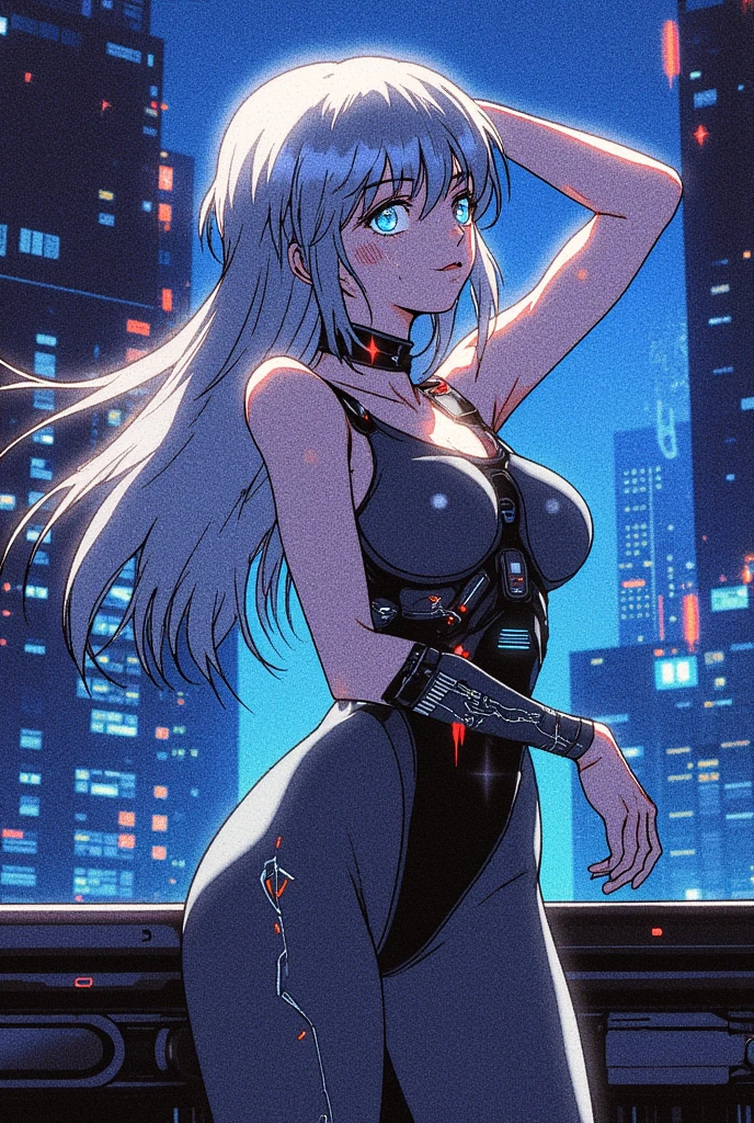 woman,14 years old,,city,night,(((white tight miniskirt bodysuit))),,Open mouth smiling((See-through))Glasses,((beautiful long ponytail)),((baby girl body shape))