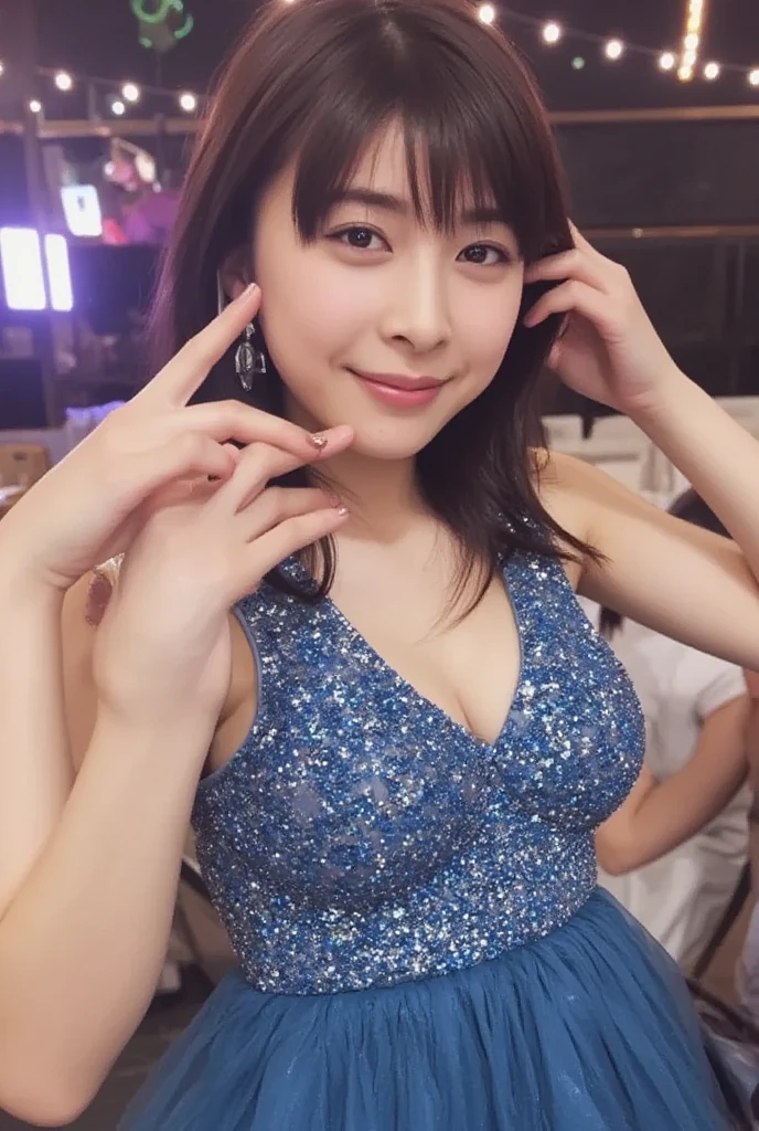 (masterpiece,best quality:1.4),(absurdres:1.3),((8k)),((super resolution:1.4)),(raw photo,photo realistic:1.2),(shiny skin),extremely detailed skin,detailed face,detailed eyes,sparkling eyes,Detailed hand,Detailed Hair,Detailed Background,Symmetrical eyes,Beautiful costume coloring,((flutter half dress, stage  costumes)),,(detail stage costumes,Rakuten market, TEMU,online shopping, design),((Detailed holding microphone,Tokyo Dome, Yokohama Arena Concert,stage)),No cleavage,12yo,young,1 girl,cowboy shot,Japanese idol,extremely beautiful face,brown hair,Hair ornament, fair-skinned ,random hairstyle, pretty girl singing,Professional,nsfw,,crouch,Front view from below:1.3,,show lace Panties ,squat
