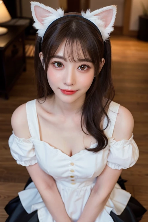 masutepiece, Best Quality,, Ultra-detailed, finely detail, hight resolution,1girl in 、cute little, Solo, Smile、natta、Raw photography、(((Ultimate Beauty Portrait)))、((glistning skin))、女の子1人、15 year old beautiful girl in Prague、bright expression、((brown haired))、(cleavage of the breast)、(Plaid pleated skirt:1.5)、((Big eyes that shine like jewels))、open cardigan、Open your clothes、panthyhose、Glossy glossy skin、(Medium Hair)、(Silky Ponytail Hair)、(is standing)、(frombelow)、Under the skirt、Under the skirt、(frombelow下着の接写)、eye liner、Beautiful bangs、Hair between the eyes、((masterpiece、最hightquality、Ultra-detailed細、Film Light、intricate-detail、hight resolution、ighly detailed))、细致背景、8KUHD、Digital SLR、Soft light、hightquality、Film grain、FujifilmXT3 、Shallow depth of field、natural soft light、Kamimei、Lush bust,