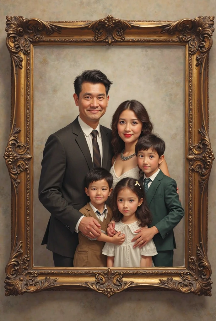 Hey can you make this 6 picture into a family picture into a family portrait frame