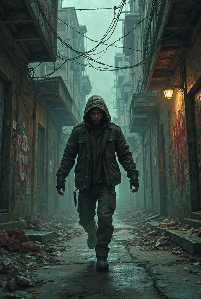 Person Avoiding bad gang 