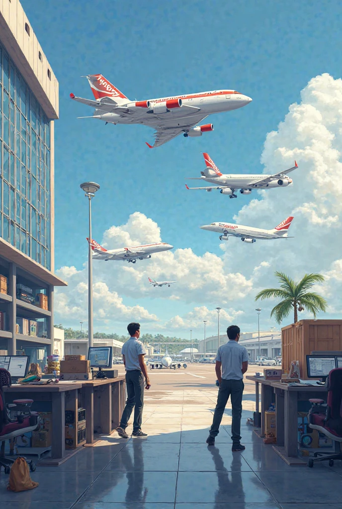 Shanayya logistics office near airport cargo planes shanayya planes