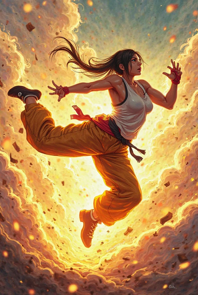 Golden kick anime style