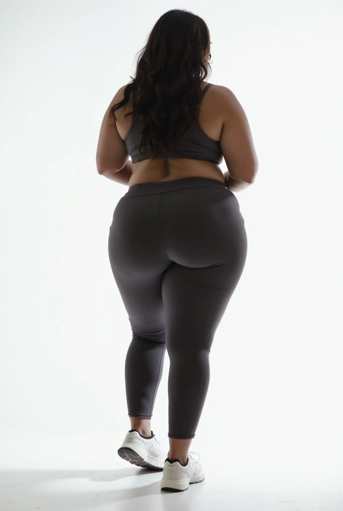 (ultra high definition), (ultra high definition), (full sharpness), (maximum quality), (Cinematic), (8k), (very black Girl), ((very tall girl), ((chubby)), ((extremely beautiful)), (alone), ((full body)), (ultra detailed face), (ultra detailed eyes), (ultra realist eyes), (perfect body), (delicate hands), (very detailed hands), (studio lighting), ((front view)), (very sexy), (malicious smile), (soft skin), (very insinuating), ((perky butt)), (((wearing leggings ))),(((cut off t-shirt))), ((ultra wide hips)), (very thick thighs), ((very thin waist)), (huge breasts), (very big ass), (natural skin), (unique), (totally realistic), (very hot), (very fat ass), (very wide ass), (so sweet), temptation), (very wide pubis), (broad bones), (very round ass), ((no belly)), ((flat belly))