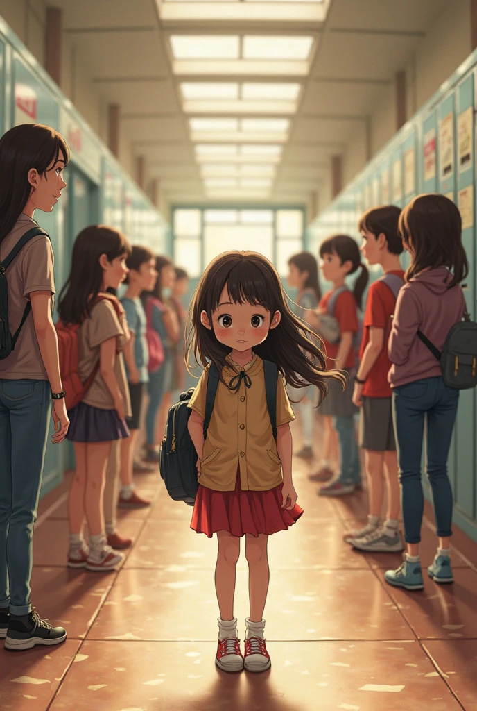 about a girl who transfers to a new school where most students speak English, but she only knows how to speak her local language, Wattpad style