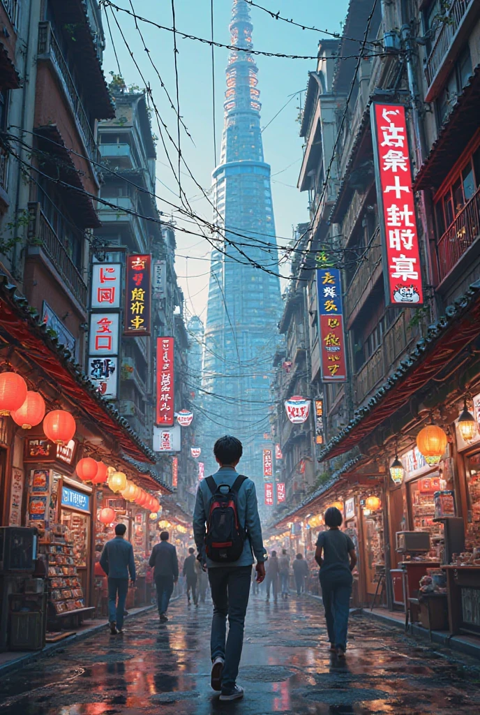 Someone  walking in Tokyo 