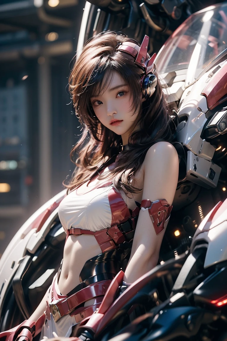 ((Best Quality, 8k, Masterpiece: 1.3)), Sharp Focus: 1.2, Perfect Body Shape: 1.4, Slender Abs: 1.2, ((Big: 1.4)), Highly Detailed Face and Skin Texture, Detailed Eyes, (Full Body, Stand Position) (Best Quality: 1.5), (Masterpiece: 1.5), (High Resolution: 1.5), (RAW Photo: 1.5), Realistic, Photorealistic, High DetailUnity 8K wallpapers, top quality, lifelike, RAW photos, amazing, detailed, cinematic, cinematic, (full body gravure photography), balanced body, balanced face, balanced eyes, beautiful eyes, cute mouth, cute nose, (full body), (petite, small face, slim, slender body), (big, H cup), (horizontal breasts), breasts, (smile), 1 beautiful girl, (young face, 15 years old, beautiful girl), solo, (white, blue, red, color micro bikini type Gundam style mecha armor), (collar and panties helium core yellow), (white mesh stockings), (white garter), ( Small shoulder armor), (belly button out, exposed), (arms out, exposed), (cleavage, exposed), (thighs out, exposed), (cosplay venue in a disaster prevention park crowded outside Makuhari Messe), (Gundam-style full-body cosplay), (full body, standing),