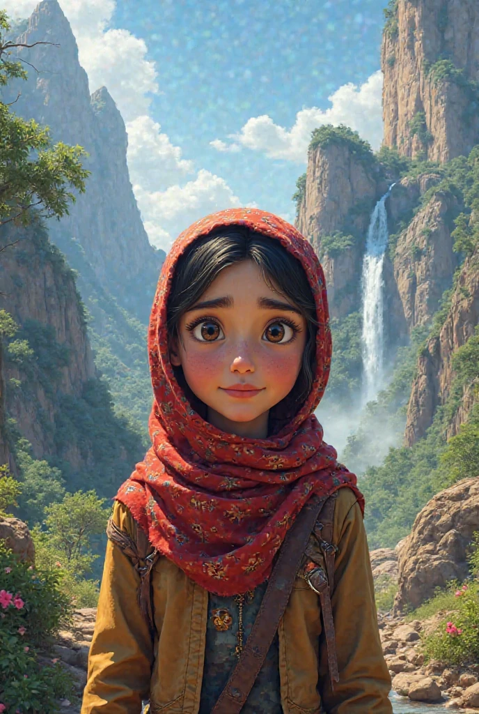 (I:0.8), raw, best quality, high resolution, Masterpiece: 1.3, Beautiful and cute hijab princess of Java in sexy Skyrim, Masterpiece, Perfectly slim shape, beautiful big eyes, soft smile