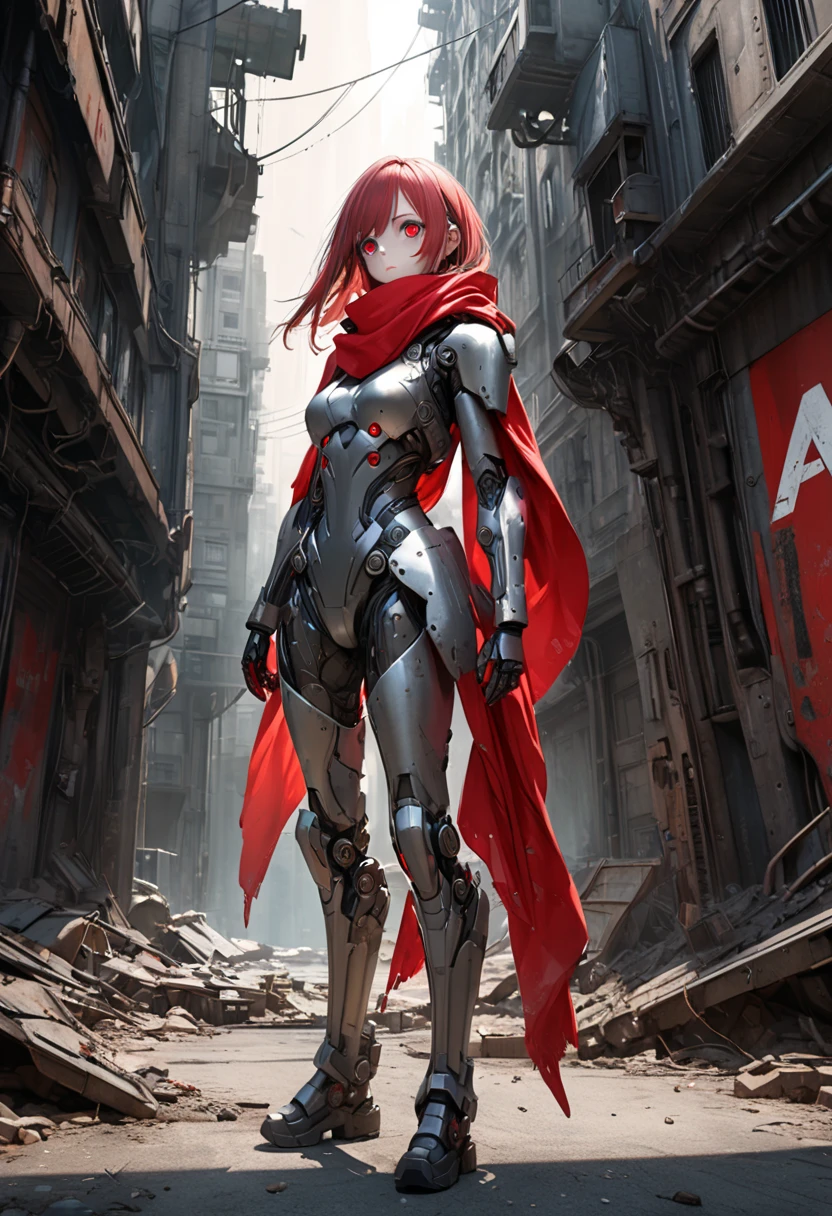 (Masterpiece), (wearing biofusion armor), super detailed facial expressions, ultra-clear face like crystal version of beautiful eyes, holding a laser giant axe, best quality, 1 girl, pale skin, red hair, crazy laughter, sticking out tongue, messy hair, sky blue eyes, glowing eyes, creepy, crazy expression, blood on face, blood on clothes, walking, falling, hanging arm, loose arm, mental hospital, corridor, darkness, lighting, creepy, scary, Flickering lights, blood, horror, dim light, behind you are slain monsters