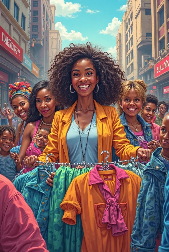 Poster about clothes distribution 