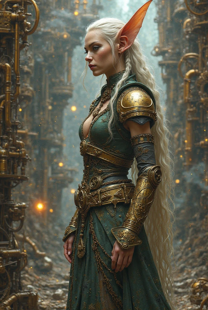 Elfo adulto d&d steampunk 